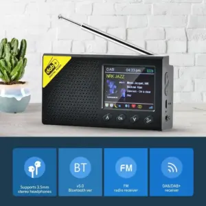 Black Digital Radio Receiver with Bluetooth 7 Saf0b6bb0eaa841e5b387c01d8062780f1 1