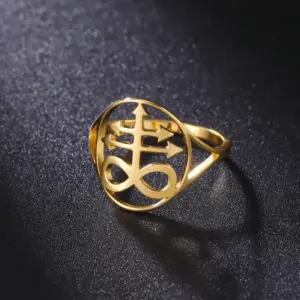 Lucifer Sigil Stainless Steel Ring for Men & Women 14 Saf175f0d1d994be58b210d34dfef1742F