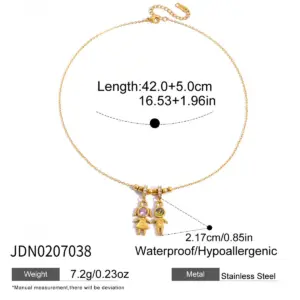 Stainless Steel Geometric Gold Pendant Necklace 13 Saf34b904d10144838a373f433c027d21R