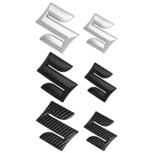 Suzuki Emblem Sticker in Black, Silver & Carbon 12 Saf5559bc3e0c4e5fb93e417b3198dc5aS 1