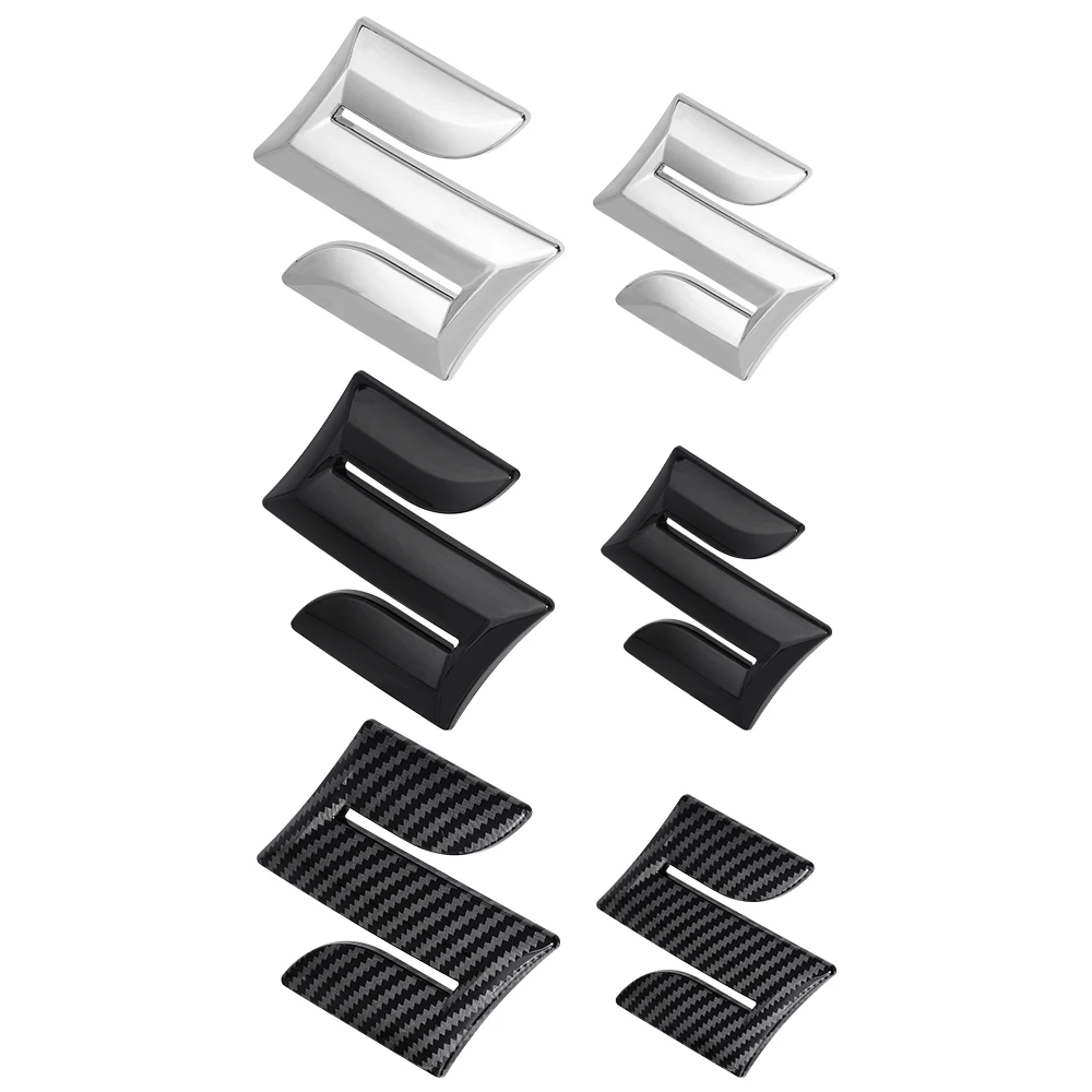 Suzuki Emblem Sticker in Black, Silver & Carbon 3 Suzuki Emblem Sticker in Black, Silver & Carbon - Image 3