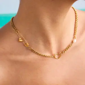 Stainless Steel Pearl Necklace with Heart Clasp 9 Saf67983a3d2a448b896b6df89c43d903R