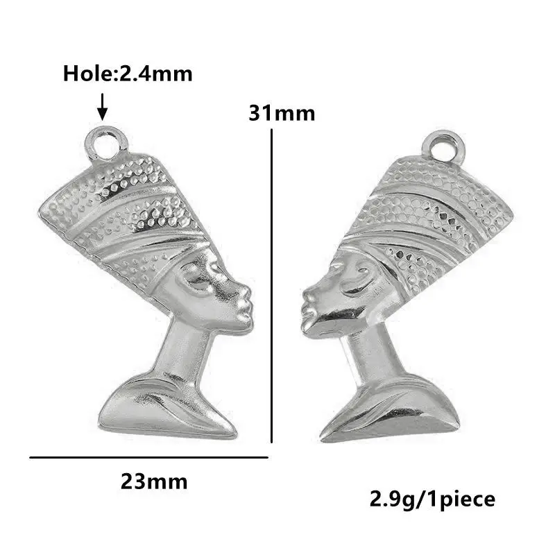 Stainless Steel Jewelry Charms Set for DIY Creations 10 Stainless Steel Jewelry Charms Set for DIY Creations - Image 10