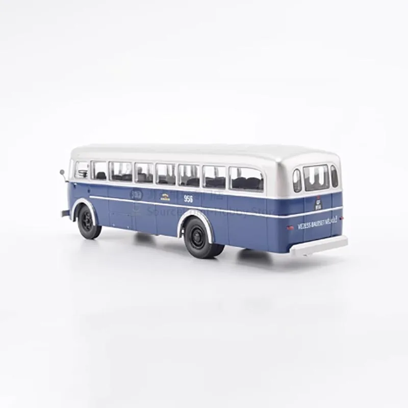 Vintage Blue Miniature Bus Model 1:43 Scale 3 Vintage Blue Miniature Bus Model 1:43 Scale - Image 3
