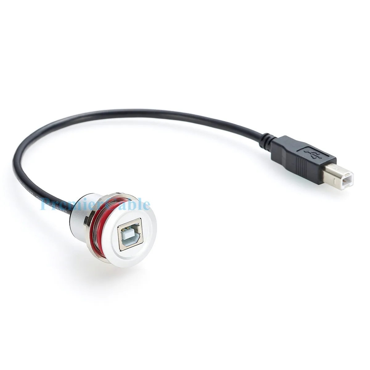 USB 2.0 Round Panel Mount Extension Cable 4 USB 2.0 Round Panel Mount Extension Cable - Image 4