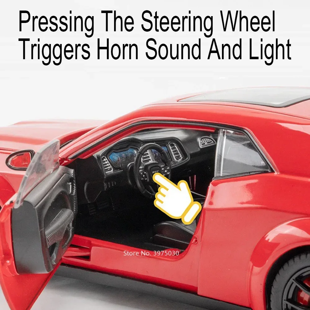 1/24 Scale Dodge Challenger SRT Hellcat Model 4 1/24 Scale Dodge Challenger SRT Hellcat Model - Image 4