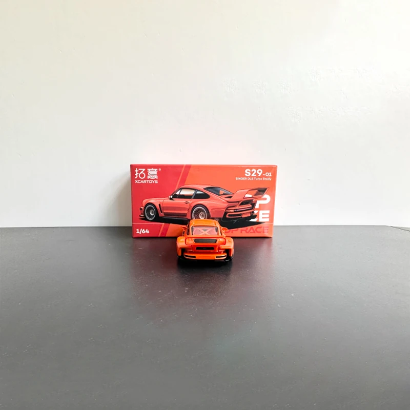 Vibrant Orange Porsche 911 Diecast Model 1:64 Scale 5 Vibrant Orange Porsche 911 Diecast Model 1:64 Scale - Image 5
