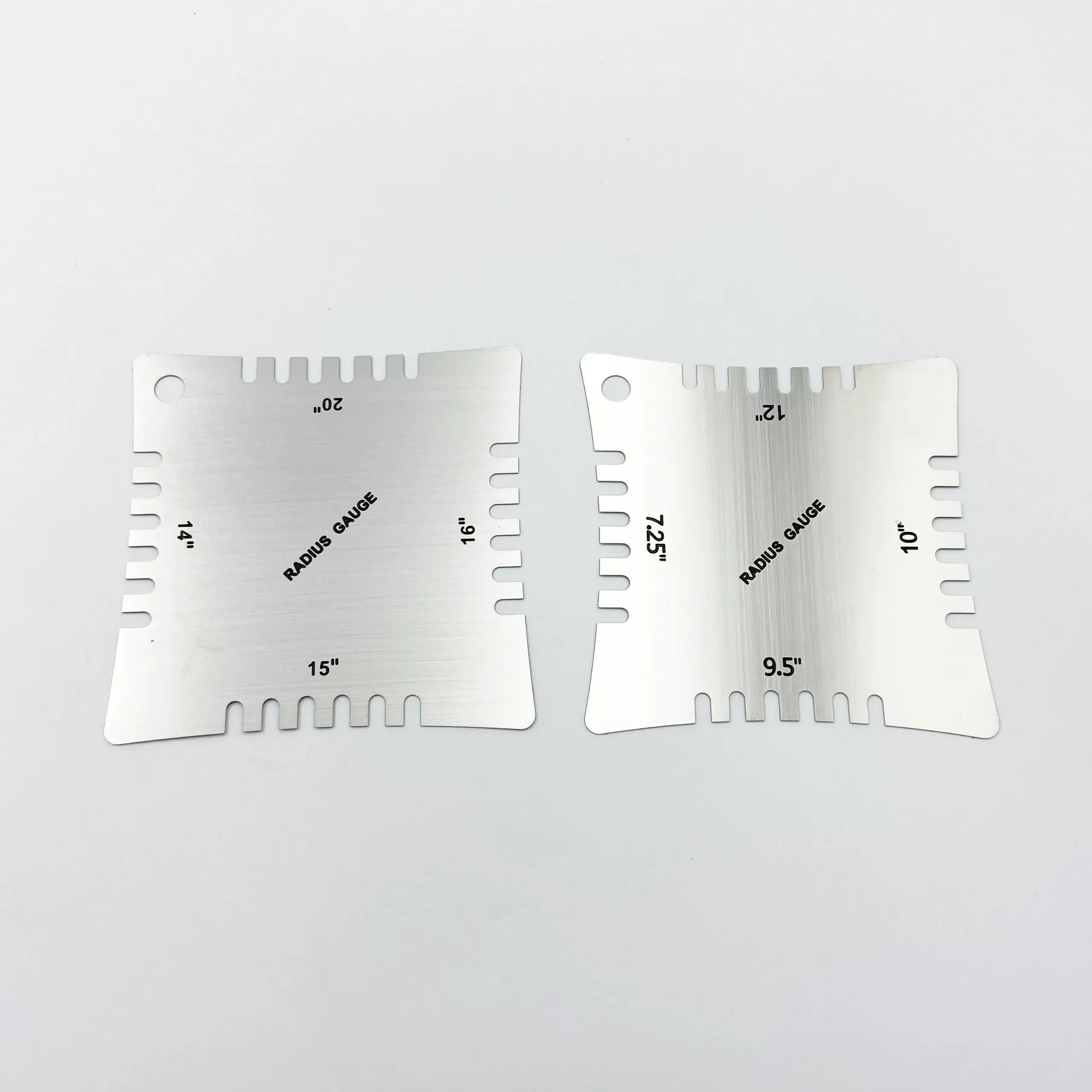 Stainless Steel Guitar Radius Measuring Set 2 Stainless Steel Guitar Radius Measuring Set - Image 2