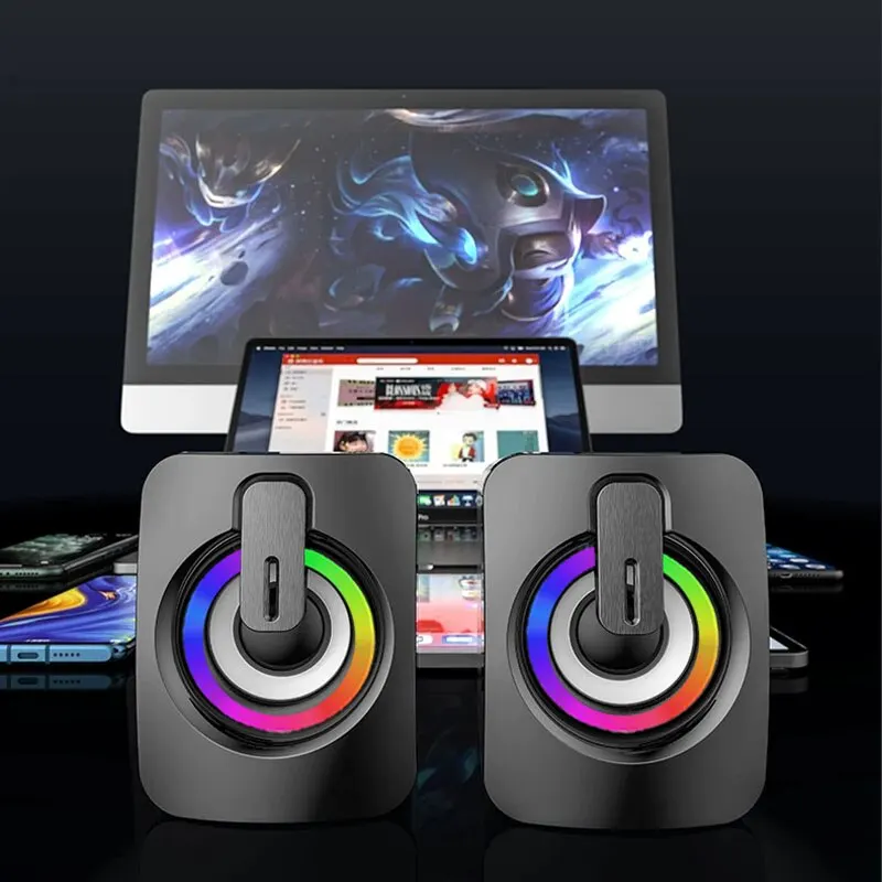 Modern RGB USB Computer Speakers for Home Use 4 Modern RGB USB Computer Speakers for Home Use - Image 4