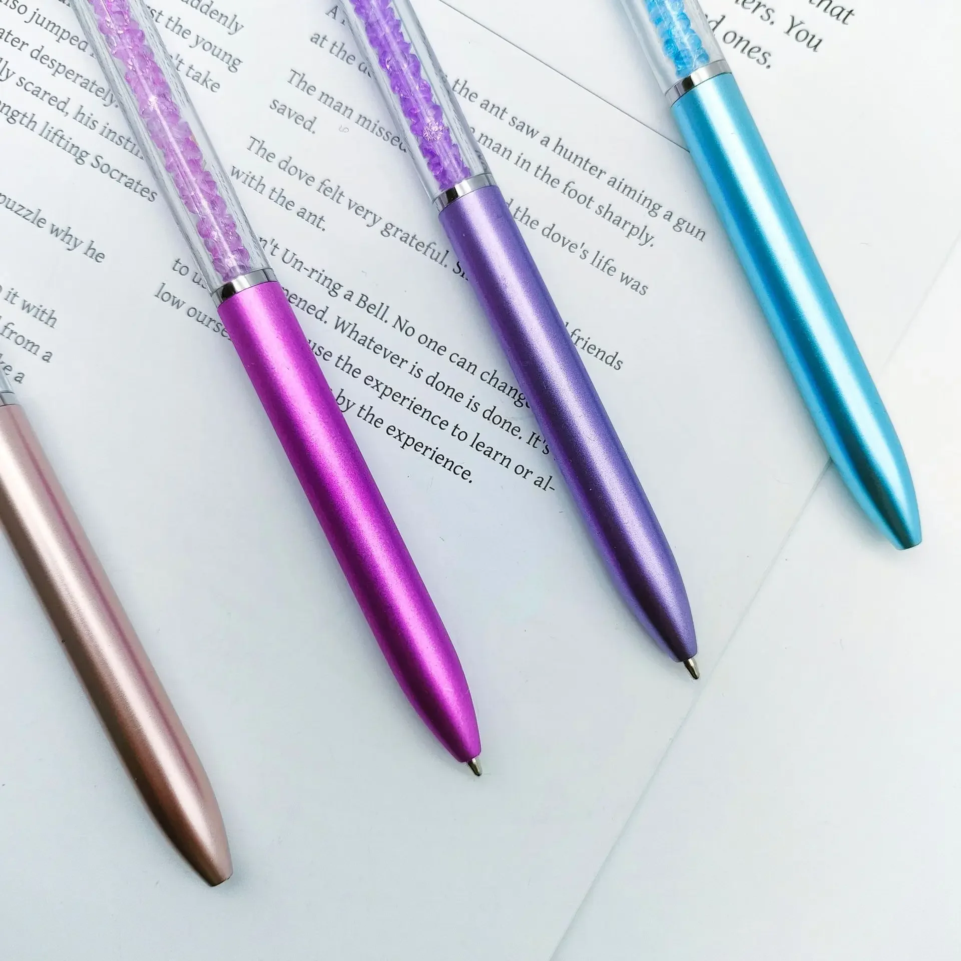 Love Diamond Colorful Pen Set with Heart Jewels 4 Love Diamond Colorful Pen Set with Heart Jewels - Image 4