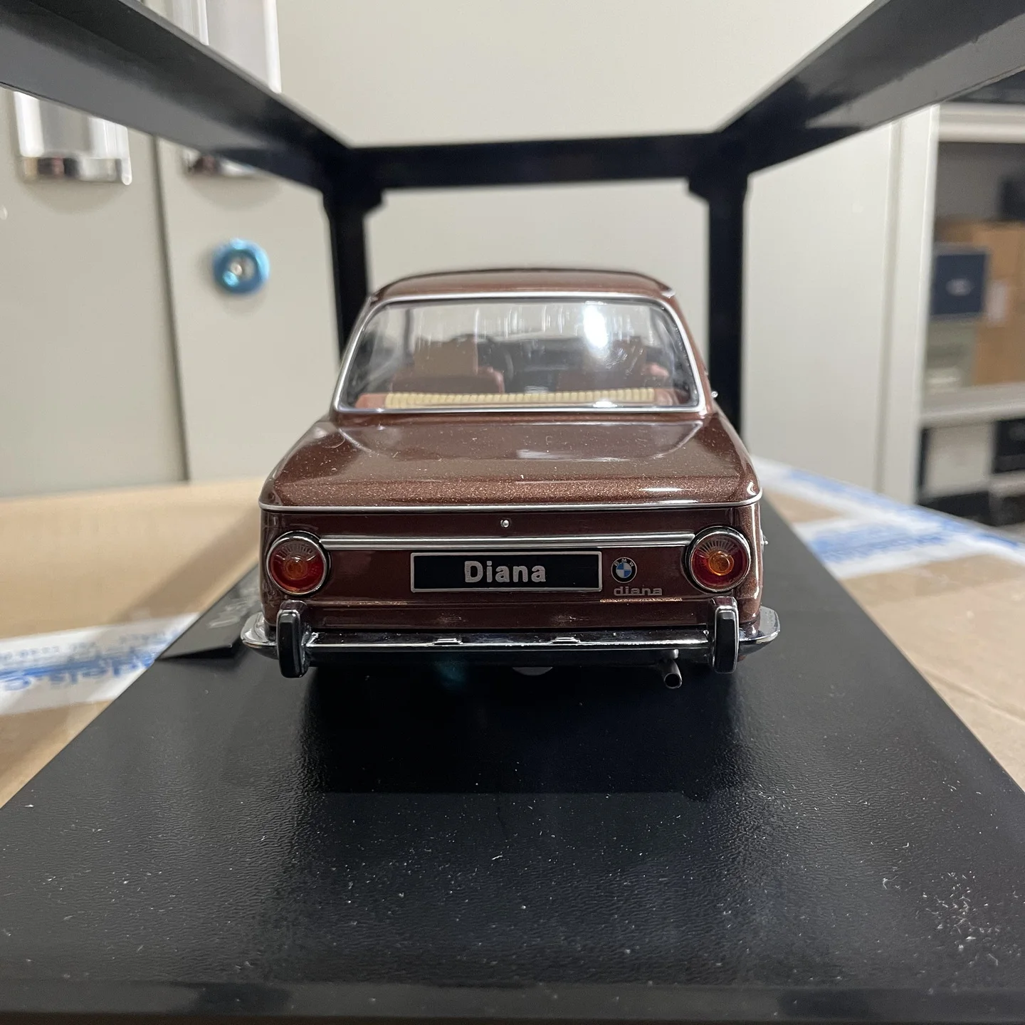 Vintage Brown BMW 2002 ti Diana Model 1:18 Scale 6 Vintage Brown BMW 2002 ti Diana Model 1:18 Scale - Image 6