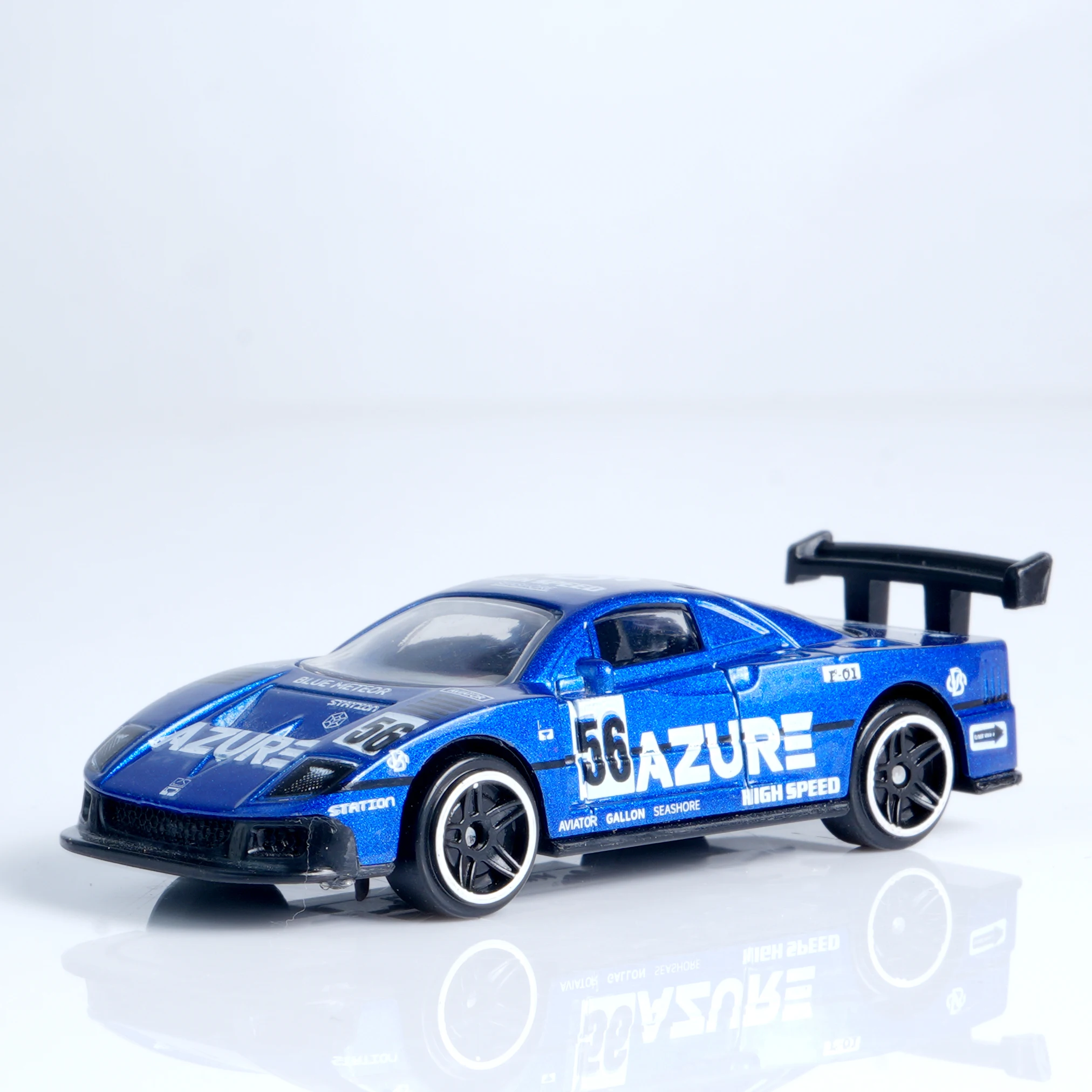 1:64 Scale Blue Flame Die-Cast Race Car 3 1:64 Scale Blue Flame Die-Cast Race Car - Image 3