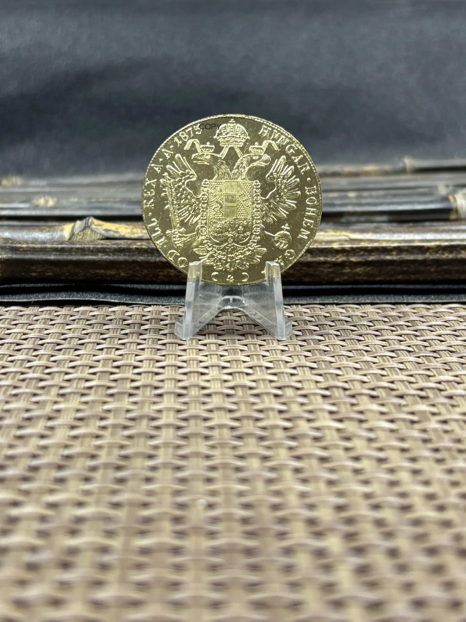 1875 Austrian Coin Replica with High-Relief Detailing 5 1875 Austrian Coin Replica with High-Relief Detailing - Image 5