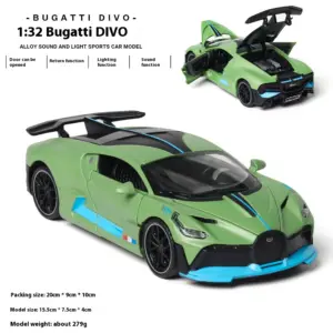 1:32 Bugatti Divo Diecast Model in Blue 16 Sb092a587daf24f98b51d406f36b764e3t
