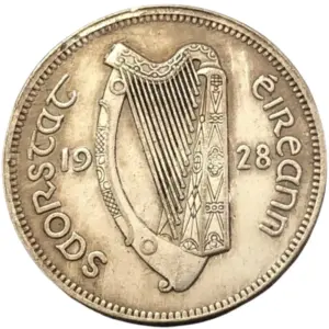 1928 Irish Shilling Replica Coin