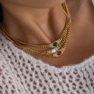 Vintage Stainless Steel Moon Pendant Necklace 10 Sb09d93b4d09746448276ff4e47a99b1be