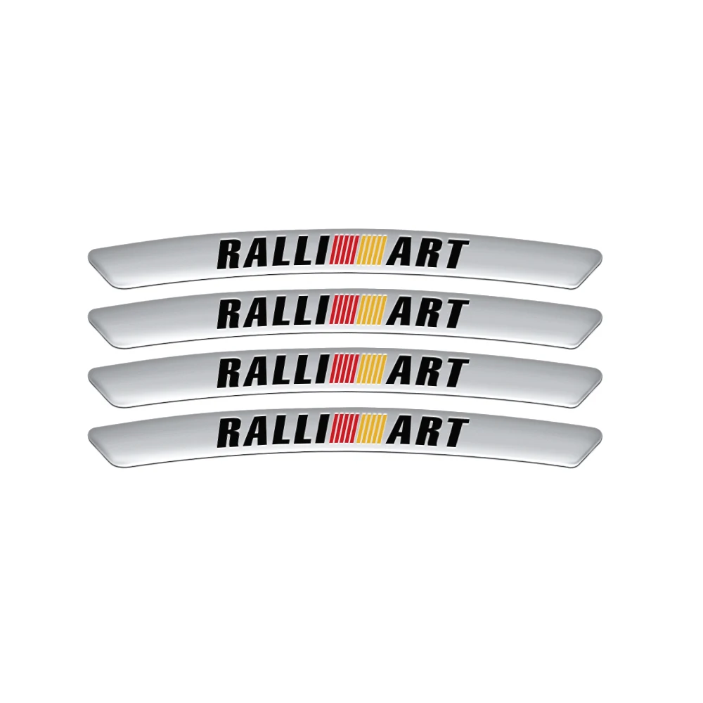 Mitsubishi Ralliart Aluminum Rim Stickers Set 8 Mitsubishi Ralliart Aluminum Rim Stickers Set - Image 8