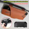 Stylish Microfiber Leather Car Glasses Holder