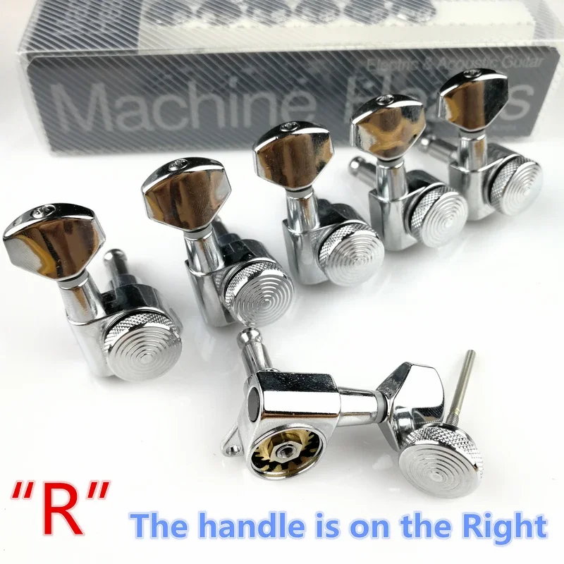 Black Locking Guitar Tuning Pegs Model JN-07SPBK 3 Black Locking Guitar Tuning Pegs Model JN-07SPBK - Image 3