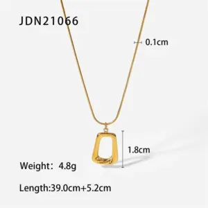 Stainless Steel Geometric Pendant Necklace 13 Sb0b0bf95cda34d768cb63ef44a15740eN