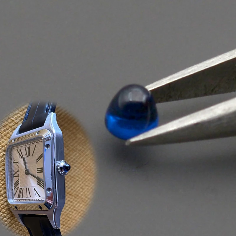 Blue Sapphire Crown for Cartier Watches Model № 1 Blue Sapphire Crown for Cartier Watches Model №