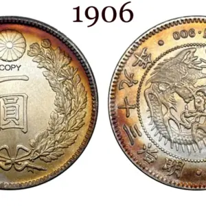 Vintage 1906 Japanese Yen Coin Replica 17 Sb0befa2817fe440ab7c9f1fad248c8a8u