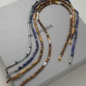 Vintage Gold Stainless Steel Beaded Necklace JDN0112006-S 12 Sb0c18d2ec82847708c83465a83e8f7a1T