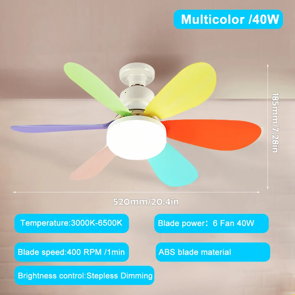 Modern smart ceiling fan with LED lighting 10 Modern smart ceiling fan with LED lighting - Image 10