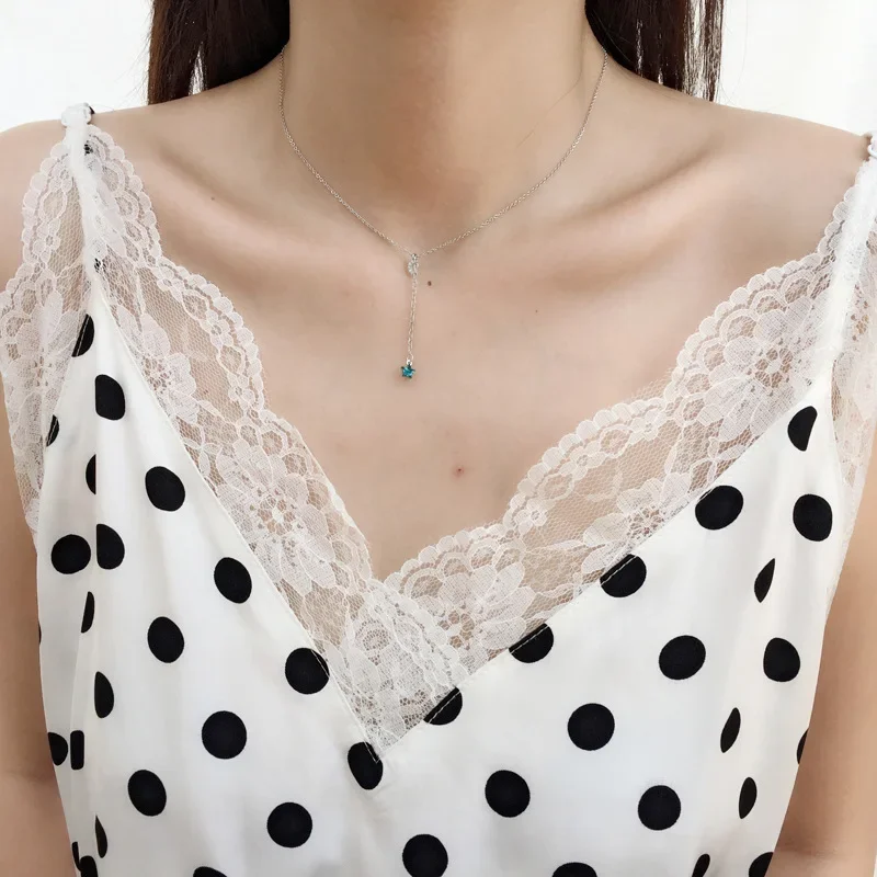 Celestial Blue Star Pendant Necklace for Women 6 Celestial Blue Star Pendant Necklace for Women - Image 6