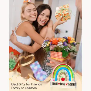 Colorful Rainbow Teacher Appreciation Acrylic Ornament 10 Sb0e03774058048e785208ef2a3e7efc0Y