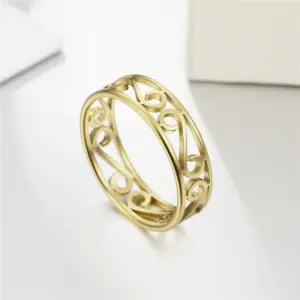 Vintage Filigree Flower Ring in Stainless Steel 14 Sb0ed59d1c9eb4693b08686368fe89d9b0
