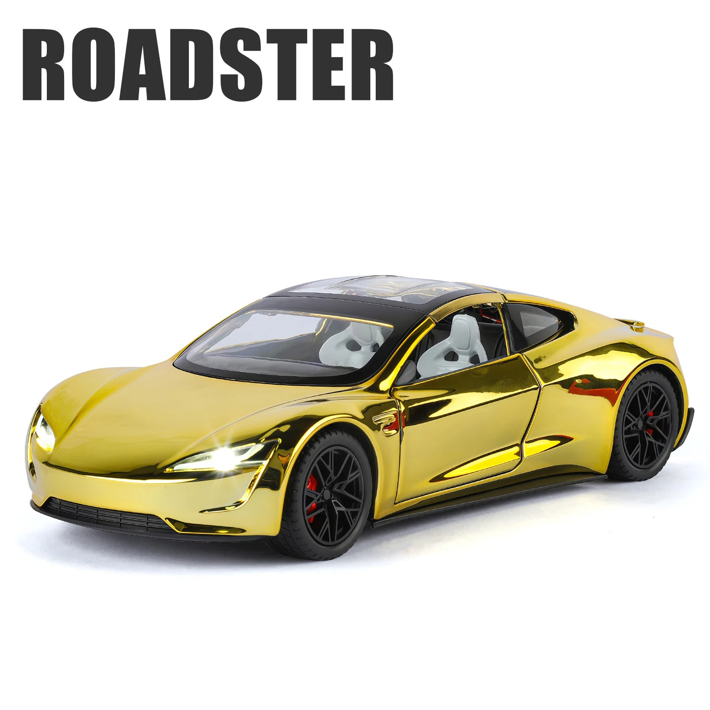 Gold Alloy 1:24 Scale Sports Car Model 7 Gold Alloy 1:24 Scale Sports Car Model - Image 7