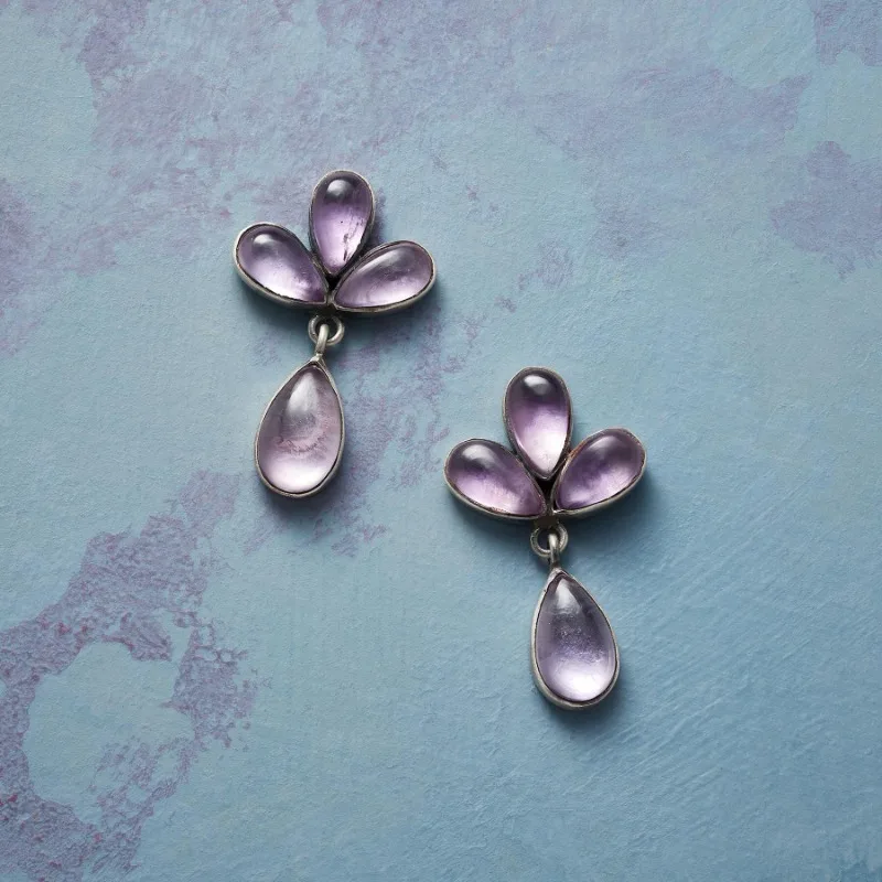 Vintage Purple Waterdrop Earrings for Women 2 Vintage Purple Waterdrop Earrings for Women - Image 2