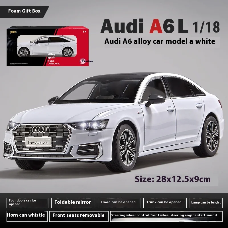 Audi A6 L 1:18 Diecast Model with Light and Sound 7 Audi A6 L 1:18 Diecast Model with Light and Sound - Image 7