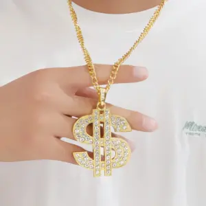 Gold Dollar Necklace for Men