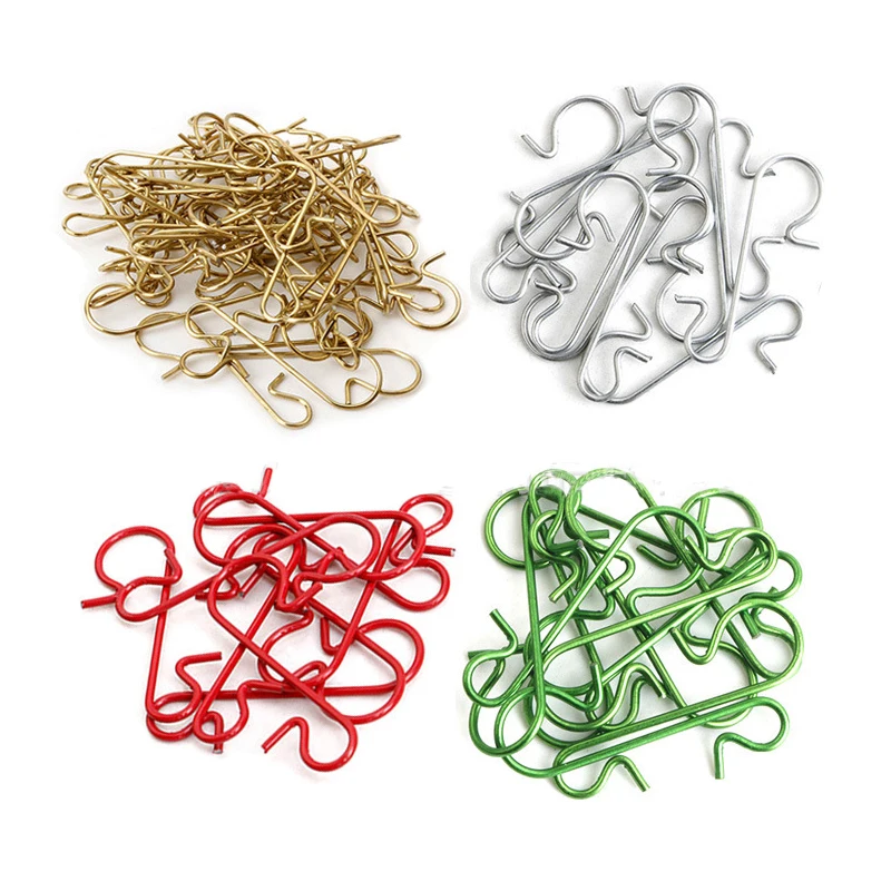 Colorful Metal S-Shaped Christmas Hooks (Set of 40) 6 Colorful Metal S-Shaped Christmas Hooks (Set of 40) - Image 6