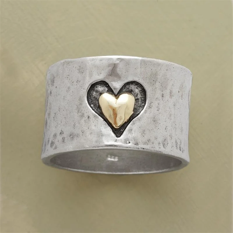 Silver Heart-Shaped Ring for Women 3 Silver Heart-Shaped Ring for Women - Image 3