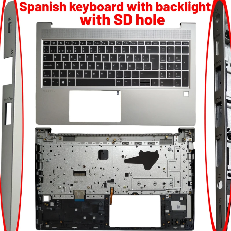 HP Probook 455/450 G8 Top Case Metallic Gray 7 HP Probook 455/450 G8 Top Case Metallic Gray - Image 7