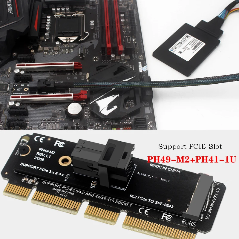 M.2 PCIe Adapter Card for NVMe SSDs 2 M.2 PCIe Adapter Card for NVMe SSDs - Image 2