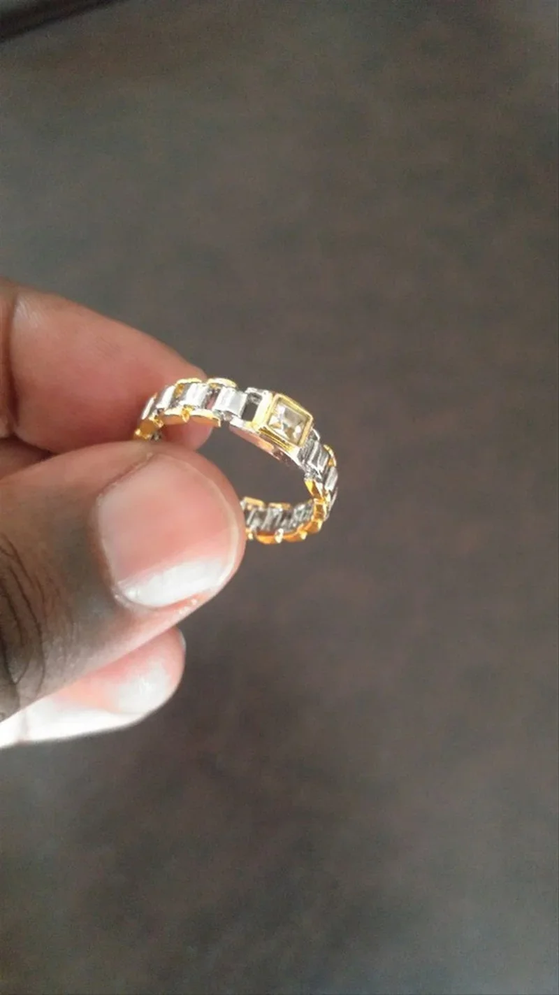 Modern Men’s Punk Geometric Engagement Ring 2 Modern Men’s Punk Geometric Engagement Ring - Image 2