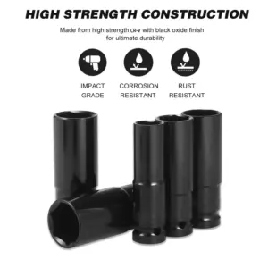 Professional 10-Piece 1/2 Inch Impact Socket Set 13 Sb190e427980c40b39820797be254dd7dg