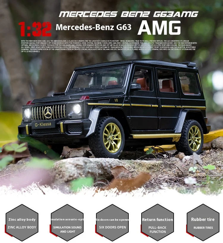 Mercedes-Benz G63 AMG 1:32 Diecast Model 3 Mercedes-Benz G63 AMG 1:32 Diecast Model - Image 3