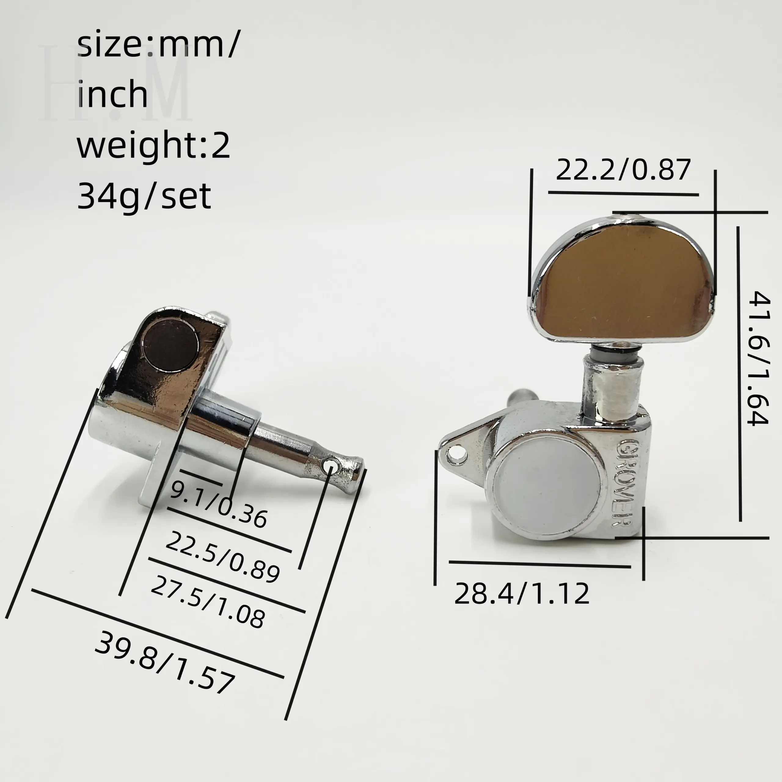 Six High-Quality Guitar Tuning Pegs Set 6 Six High-Quality Guitar Tuning Pegs Set - Image 6