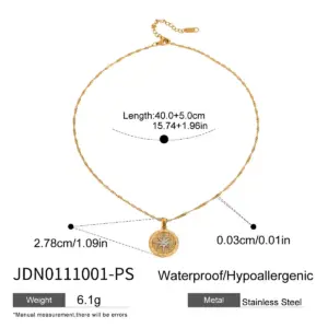 Stainless Steel Gold Finish Star Pendant Necklace 13 Sb1c3e8fd3522480a894135416beaf72dA