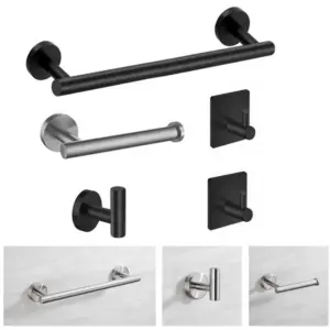 Modern Stainless Steel Bathroom Hardware Set