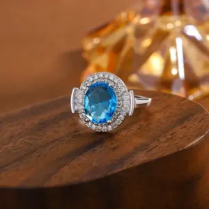 Adjustable Silver Ring with Zircon Stone 8 Sb1c87475c85741cd9708ea4ca7be402a9