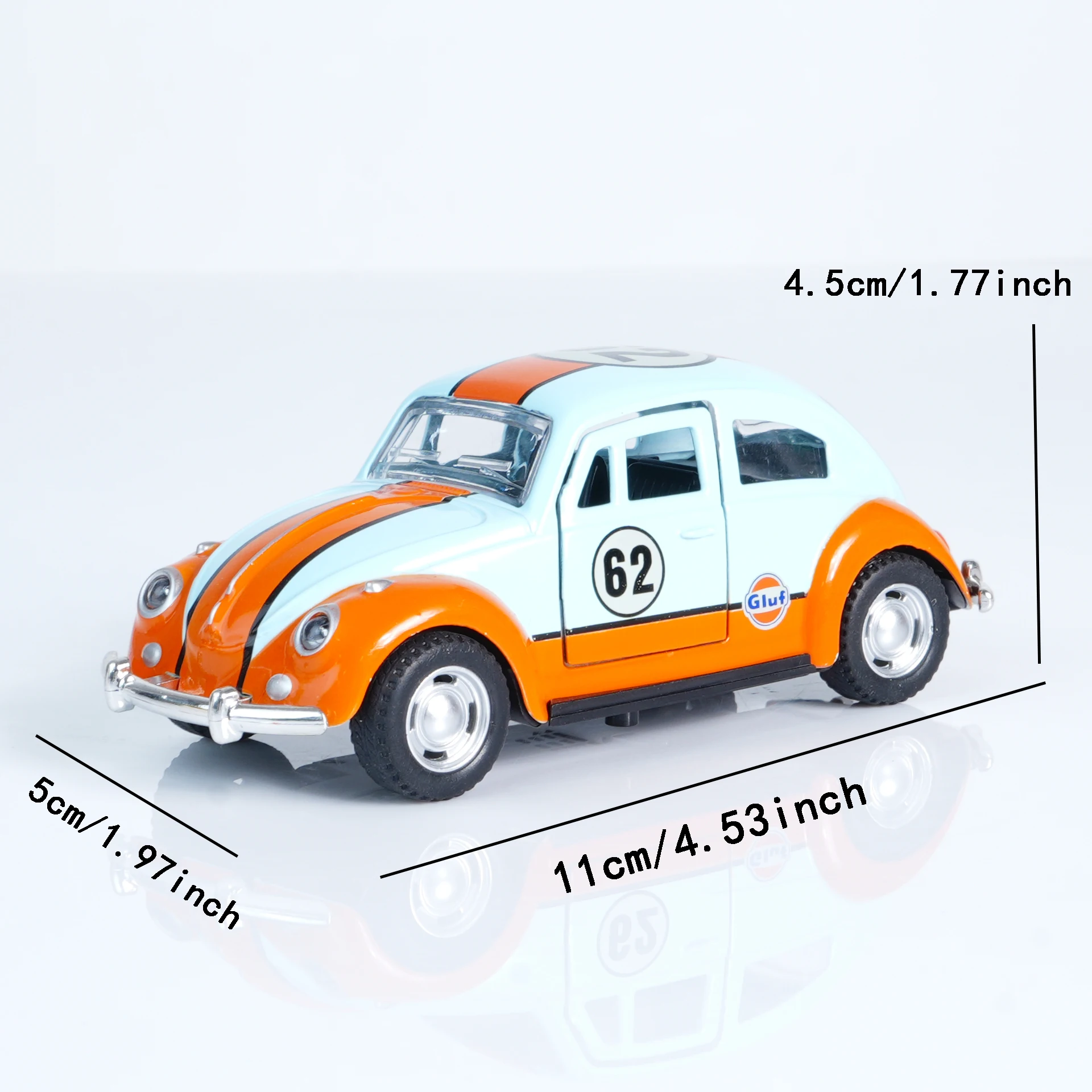 Vintage 1:36 Scale Beetle Die-Cast Model Car 6 Vintage 1:36 Scale Beetle Die-Cast Model Car - Image 6