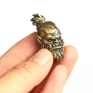 Orcish Warrior Head Brass Bead for Jewelry 7 Sb1db3d924c7f4015ab486874afa3fd21T