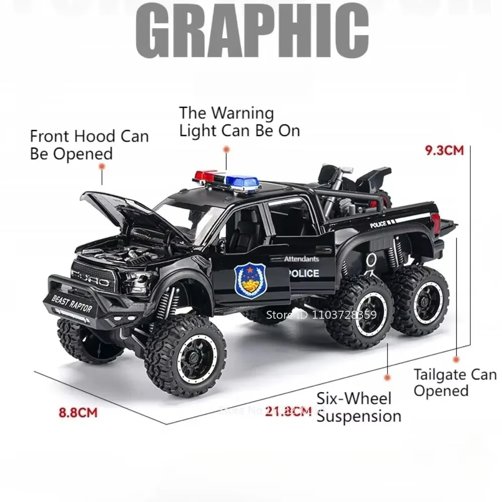 Rugged Police Off-Road Diecast Model 2 Rugged Police Off-Road Diecast Model - Image 2