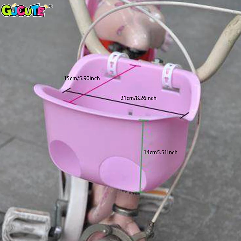 Doll Bike Basket in Pastel Pink and Purple 6 Doll Bike Basket in Pastel Pink and Purple - Image 6